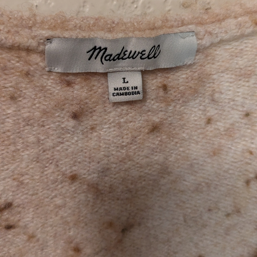 Madewell Wedged V-Neck Sweater - Picture 7 of 9